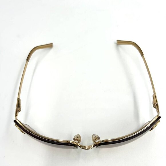 ✨ RARE Chanel Vintage Sunglasses Rhinestone CC Logo Rimless Gradient Gold Y2K - Picture 10 of 11